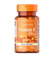 Puritan's Pride Vitamin K 200 mcg 100 табл