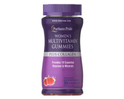 Puritan's Pride Women's Multivitamin Gummies Plus Collagen 50 цукерок