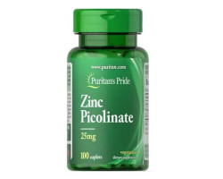 Puritan's Pride Zinc Picolinate 25 mg 100 табл