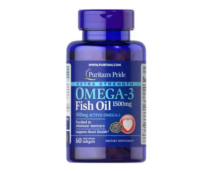 Puritan's Pride Omega-3 Fish Oil 1500 mg 60 капс
