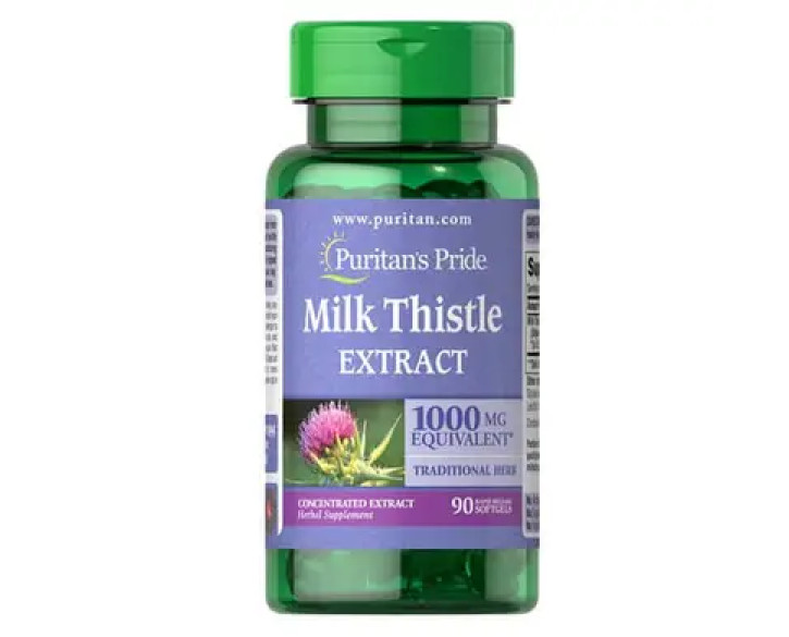 Puritan's Pride Milk Thistle 4:1 Extract 1000 mg (Silymarin) 90 капс