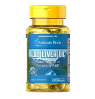 Puritan's Pride Cod Liver Oil 415 mg 100 капс