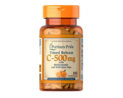 Puritan's Pride Vitamin C 500 mg with Rose Hips Time Release 100 таб.