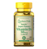 Puritan's Pride Vitamin D3 2000 IU 100 капсул