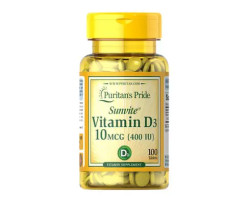 Puritan's Pride Vitamin D3 10 mcg (400 IU) 100 таб.