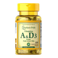 Puritan's Pride Vitamins A & D 5000/400 IU 100 капс