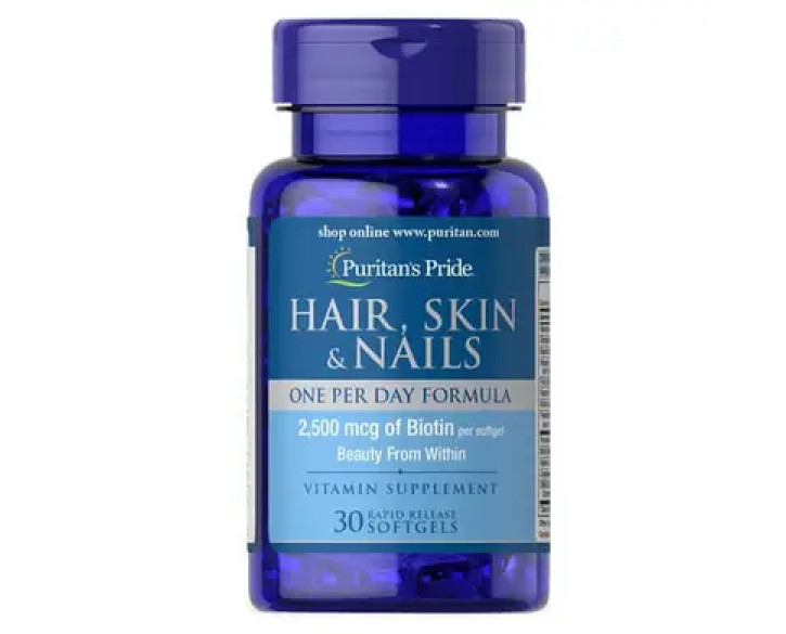 Puritan's Pride Hair, Skin Nails One Per Day Formula 30 капс