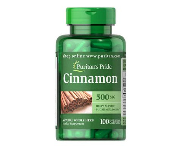 Puritan's Pride Cinnamon 500 mg 100 капс