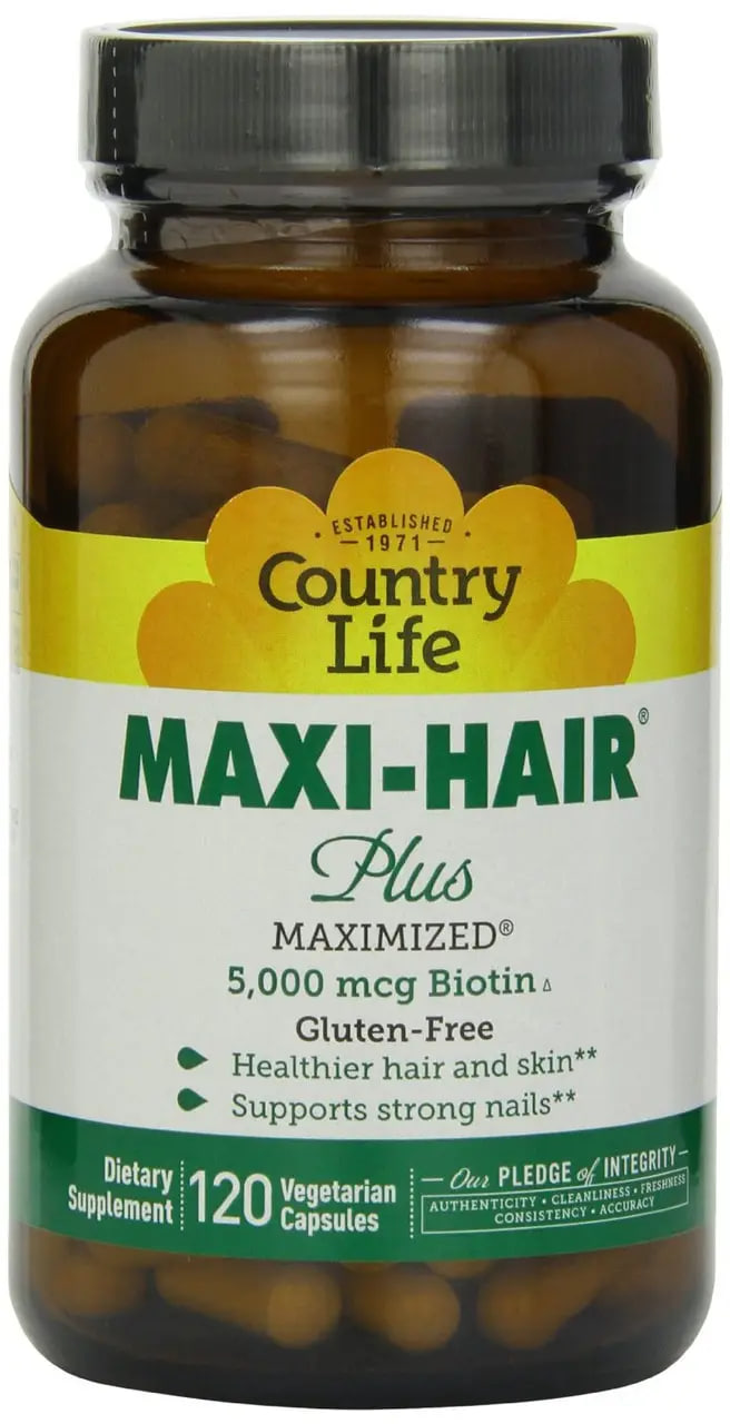 ᐉ Вітаміни для волосся, шкіри та нігтів Country Life Maxi-Hair Plus 120 ...